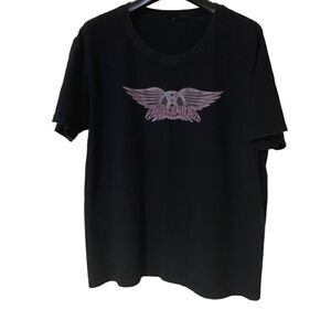 Aerosmith Women’s Black Graphic Shirt Sz XXL-1X